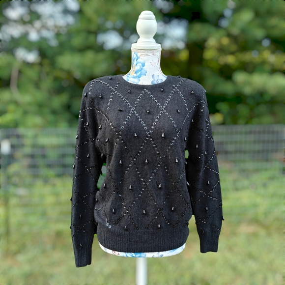 Karen Scott Sweaters - Vtg Angora Karen Scott